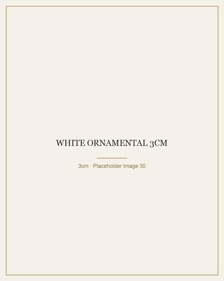 White Ornamental 3cm